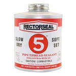 Rectorseal 25300 Pipe Thread Sealant 32 Fl Oz, Brush-top Can, No. 5, Yellow,. Fixed Price $66.43.