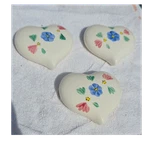 Lasting Products Inc Hand Painted Ceramic Heart Floral Wall Plaques Set Of 3. Fixed Price $12.53.