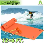 12 Ft Orange Floating Water Pad Tear-resistant 3-LAYER Xpe Foam Gaint Mat. Fixed Price $190.39.