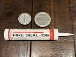 Everkem FS136 10.1OZ Caulk Red FBC10 Fireproof Sealant + 2 Vulcan Vent. Fixed Price $19.95.