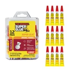 12 Pack Super Glue 2G Tubes Clear Liquid Adhesive For Metal Plastic Wood Craft. Fixed Price $13.10.