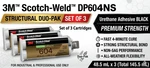 3M Scotch-weld DP604NS Urethane Adhesive Black 48.5ML Structural Duo Set Of. Fixed Price $56.50.