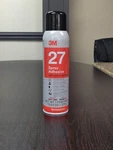 3M 07832 Multi-purpose 27 Series Spray Adhesive, Clear, 16OZ Aerosol For Paper. Fixed Price $10.95.