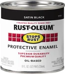 7777730 Stops Rust Brush On Paint, Half Pint, Satin Black. Fixed Price $26.99.