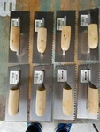 8 Pc Trowel Glue Bostik Square,v-notch,u-nothc Flooring. Fixed Price $70.00.