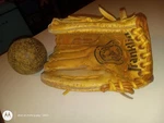 Vintage Franklin Left Handed 4056& Leather Softball. Fixed Price $10.00.