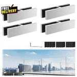 Pack Railing Glass To Clamp 180 Degree Stainless Steel 304 Bracket For... Fixed Price $50.33.