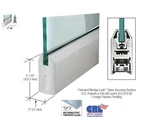 Crl Brushed Stainless 1/2" Glass 4" Tapered Door Rail Without Lock - Custom Leng. Fixed Price $300.00.