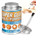 Super Glue With Brush (130ML) - All Purpose Strong Clear Adhesive, Waterproof. Fixed Price $17.99.