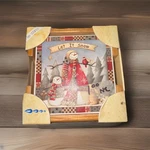 Drinking Stone Coaster Set Snowman Let It Wooden Box Of Four. New. Fixed Price $11.95.