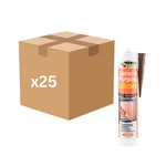 Sika General Purpose Silicone 280ML Brown Box Of 25 Flexible Anti Fungal 485956. Fixed Price $177.65.