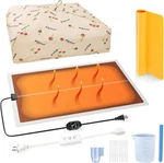 26PCS Resin Heating Mat Kit: Epoxy Curing Machine For Molds Black. Fixed Price $37.39.