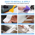 2 Rolls Tape Self Adhesive, Bathroom Waterproof White Caulking Sealant .... Fixed Price $19.17.