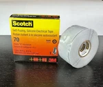 3M Scotch 70 Silicone Electrical Tape 1 X 30 Ft Self-fusing High Temp New. Fixed Price $39.99.