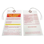 Hot Work Tag, Permit, Paper, 5 3/4 In X 3/16 W, White,. Fixed Price $5.55.