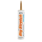 Sashco Big Stretch Tan Caulk High Performance Water Based Sealant 10.5 Oz. Fixed Price $12.99.