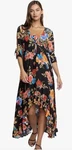 Johnny Was Size: $228 Black Royal Long Ruffle Kimono Swimwear Coverup.. Fixed Price $128.00.