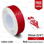 Carbon Fiber Red 3/4" 19MM Roll Stripe Pinstriping Tape Decal Vinyl Sticker. Fixed Price $14.90.