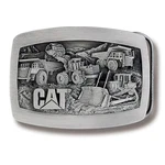 Caterpillar Equipment Machines Pewter Finished Novelty Logo Belt Buckle. Fixed Price $79.99.
