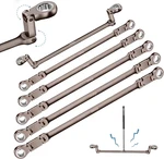 Extra Long Flex Head Ratchet Wrench Set, 6 Pcs Metric 8-19MM, 72 Teeth. Fixed Price $91.99.
