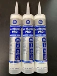 Ge Clear 3-PACK All Weather Pro Window & Door Caulk Siliconized Acrylic Latex. Fixed Price $19.95.