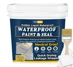 Rubber Liquid Waterproof Sealant, Tufinein 53OZ/1.5KG Neutral Gray Quick Drying. Fixed Price $47.87.