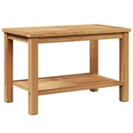 Coffee Table With Storage Shelf Solid Teak Wood Outdoor Terrace Vidaxl. Fixed Price $79.99.