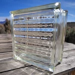 Vintage Architectural Glass Block 8"X8"X4" Pcc Metro-dade Vampires Movie Set. Fixed Price $24.00.