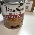 Varathane One Step Oil Based Stain 32OZ. Golden Pecan Semi Gloss. Fixed Price $29.00.