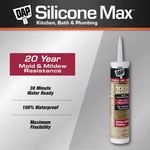 Dap Silicone Max Clear Kitchen And Bath Sealant 10.1 Oz (pack Of 12). Fixed Price $101.29.
