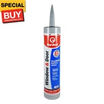 084650 Window & Door Siliconized Acrylic Caulk, Gray, 10.1 Oz, Pack Of 1, Made. Fixed Price $16.38.