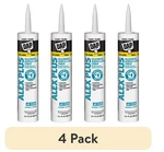 (4 Pack) Alex Plus 10.1 Oz Clear All Purpose Acrylic Latex Caulk Silicone. Fixed Price $13.49.