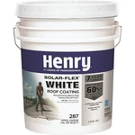 Henry HE287SF871 Elastomeric Roof Coating, White, 5 Gal Pail, Cream. Fixed Price $195.28.