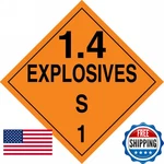 Accuform MPL133CT25 Pf-cardstock Hazard Class 1/DIVISION 4S Dot Placard Legend. Fixed Price $55.16.