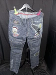 Vintage American Patchwork Jeans 36/33 Urban Concrete Jungle Carpenter Y2K. Fixed Price $49.99.