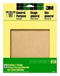 3M 9005NA 9-INCH By 11-INCH Aluminum Oxide Sandpaper, 100/150/220 Grit, Assorted. Fixed Price $10.95.