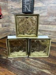 Lot Of Metro-dade Wave Bronze Glass Block Made In Germany 8X8X3 3/4 New. Fixed Price $42.50.