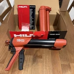Hilti Hdm 500 Manual Epoxy Dispenser With Canisters Very Good Condition. Fixed Price $85.00.