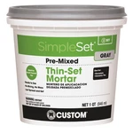 Custom Building Products Cttsgqt Simple Prep Premix Ceramic Thin Set Gray Mortar. Fixed Price $19.99.