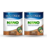 Seal-once Nano Penetrating Wood Sealer Premium Waterproof Sealant 2 Gallo.... Fixed Price $140.39.