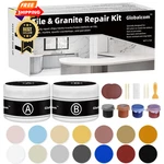 Globalcom Tile And Granite/marble Repair Kit, Porcelain Stone Multicolor. Fixed Price $34.99.