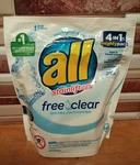 All Laundry Detergent 4 1 Mighty Packs Free & Clear Stainlifers. Fixed Price $15.00.