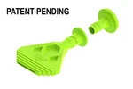 Albion 1/8" Ribbon Bead Nozzle 2" To 4" Wide Adjustable Plastic- 1018-G01. Fixed Price $12.29.
