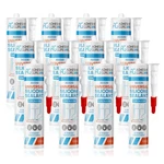Adhesive Guru All Purpose Clear Silicone Sealant Waterproof (12 X 10.15 Fl.oz.... Fixed Price $87.21.