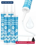 Paulinn Silicone Sealant, 100% Caulk Clear Waterproof For Rv, Kitchen,. Fixed Price $45.48.