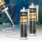 Smartbuy Matte 100% White Silicone Sealant Adhesive 4 Glass Window Kitchen Bath. Fixed Price $14.49.