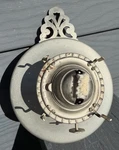 International Silver Co Pewter Oil Lamp Base Usa Eagle Burner Vintage No Glass. Fixed Price $18.95.