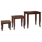 Nesting Side Tables 3 Pcs Brown Solid Mahogany Wood Vidaxl. Fixed Price $155.99.