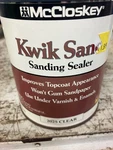 Mccloskey Kwik Sanding Sealer Quart Vintage 2025 Clear. Fixed Price $14.99.