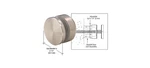 Crl ADJCAP2BS 316 Brushed Stainless Adjustable Height Standoff For 2" Base. Fixed Price $72.82.